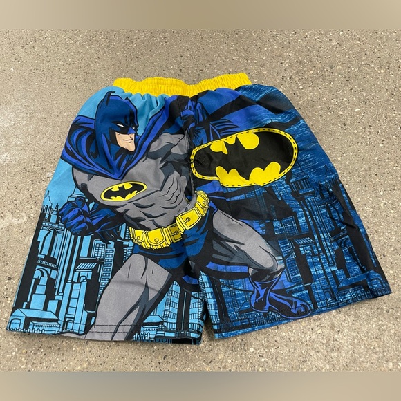 Officially Licensed Batman DC comics swim trunks 3T Front & Back Gotham Graphics - Picture 2 of 11